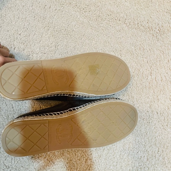 Chanel BRAND NEW CHA NEL espadrilles gray and black SIZE 40 - Picture 3 of 4
